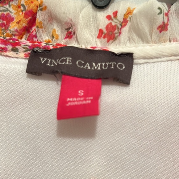 Vince Camuto Ladies Sm Floral Long Sleeve Dress.Red,Yellow and Pink floral print - Picture 2 of 8